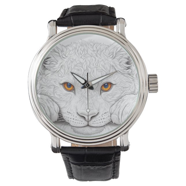 Relógio The watch is handmade with the image of animals  (Frente)