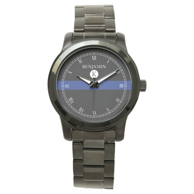 Relógio Thin Blue Line Serviceman Watch (Frente)