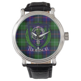 Relógio Thomson Scottish Clan Tartan & Crest