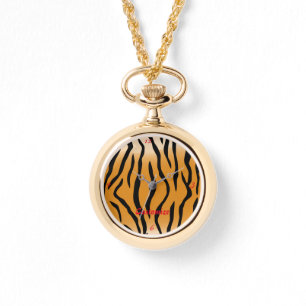 Relógio Thunder_Cove Padrão de Faixa de Tigre