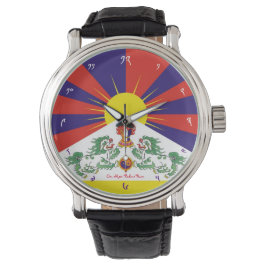 Relógio Tibetano Flag Watch - Time for Tibet & Snow Lions