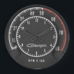 Relógio Tic-Toc-Tach Do Carregador<br><div class="desc">Se você tem um Rally Dash no seu carro... . por que não tem no seu escritório ou garagem também?</div>