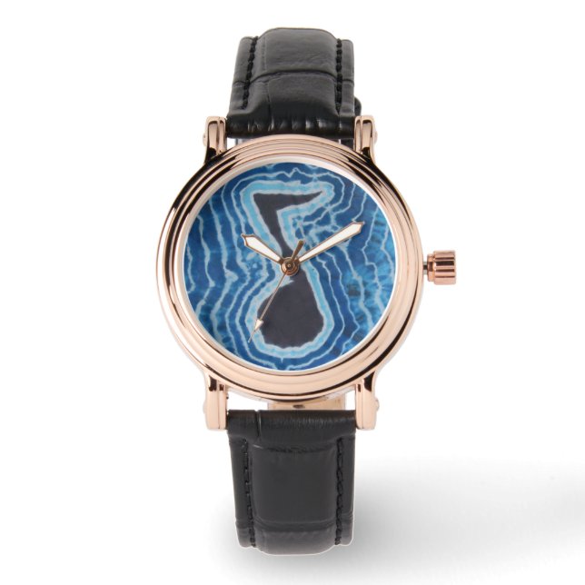 Relógio Tie Dye de Notas de Música (Frente)