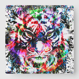 Relógio Tiger | Relógio de parede colorida