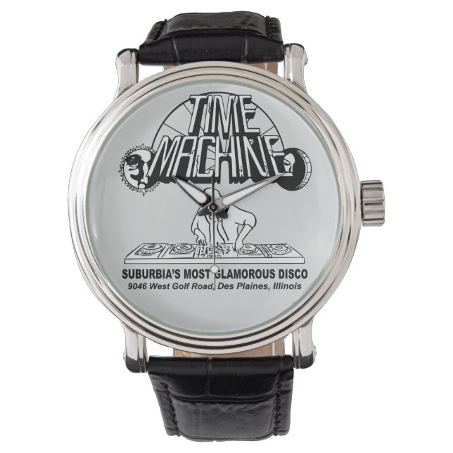 Relógio Time Machine Disco, Des Plaines (Niles), IL (Frente)