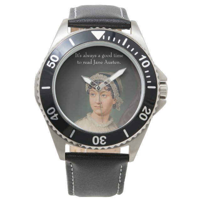 Relógio Time to read Jane Austen  (Frente)