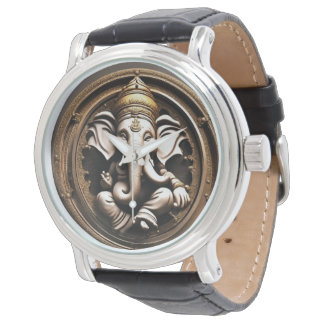 Relógio Timekeeper Hand Watch de Ganesha com Imagem Divina