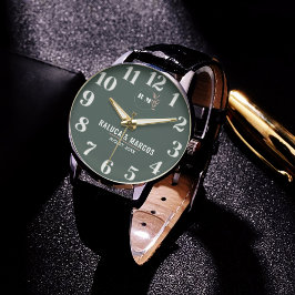 Relógio Timeless Minimalist Customizable Couple name  