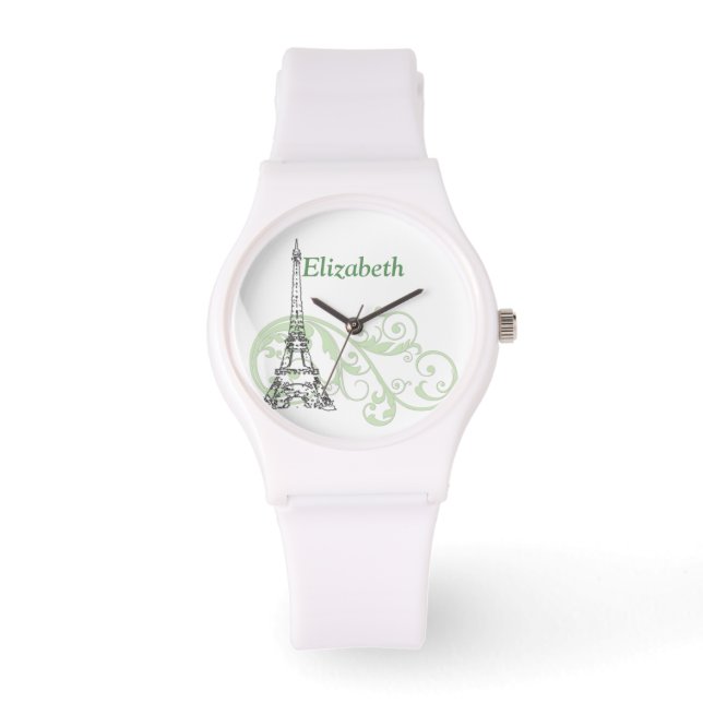 Relógio Torre Eiffel e Rolos (Frente)