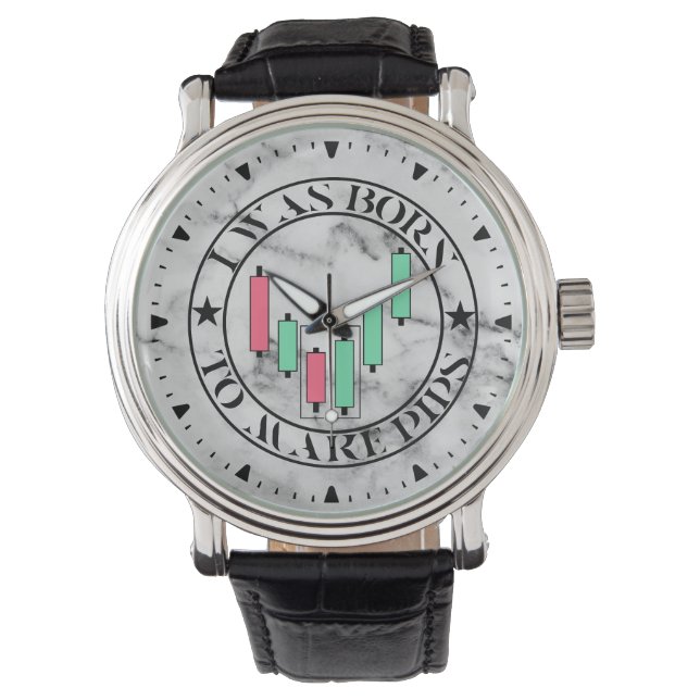 Relógio Trade Design | Bullish pattern | Marble (Frente)