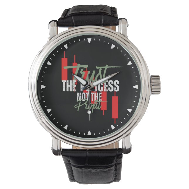 Relógio Trade Motivation | Trust | Self discipline (Frente)