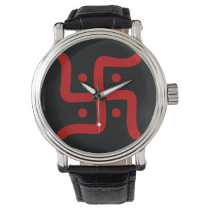 Relógio tradicional hindu swastika, índio, símbolo religio