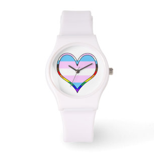 Relógio Trans Pride Heart Watch