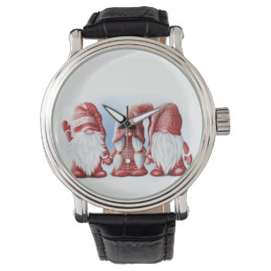 Relógio Três gnomos engraçados de Natal Coffee Mug Stone M