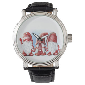 Relógio Três gnomos engraçados de Natal Coffee Mug Stone M