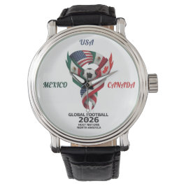 Relógio Tri-Nation Flag Wristwatch | 2026 Match Date 
