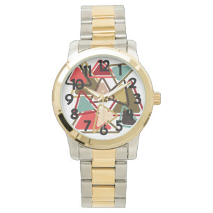 Relógio Triângulos Espicosos