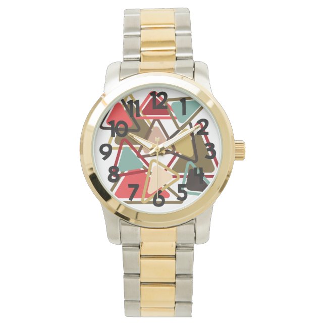 Relógio Triângulos Espicosos (Frente)