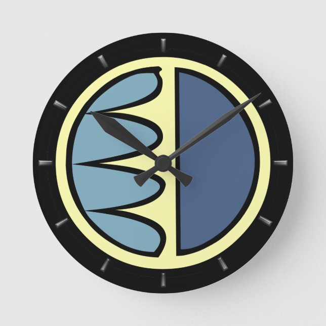 Relógio tribal moderno nativo à parede solar fecha (Frente)