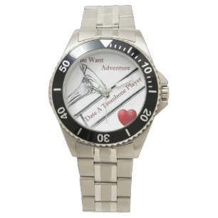 Relógio Trombone Player Musical Wrist Watch