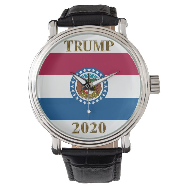 RELÓGIO TRUMP 2020 MISSOURI WATCH (Frente)