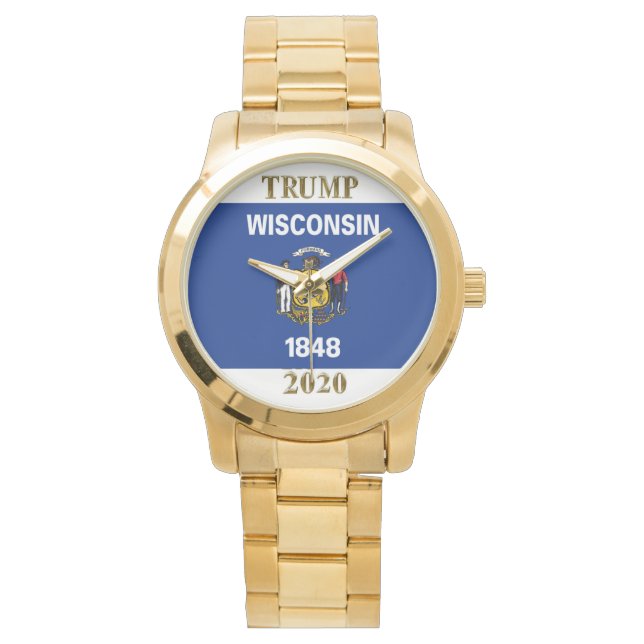 RELÓGIO TRUMP 2020 WISCONSIN WATCH (Frente)