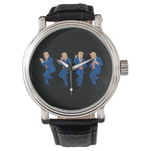 Relógio Trump 45 47 Funny Dance Dancing Presidente dos EUA