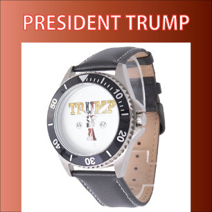Relógio Trump Presidencial Dourado EUA