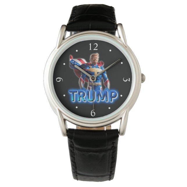 Relógio Trump Super Herói (Frente)