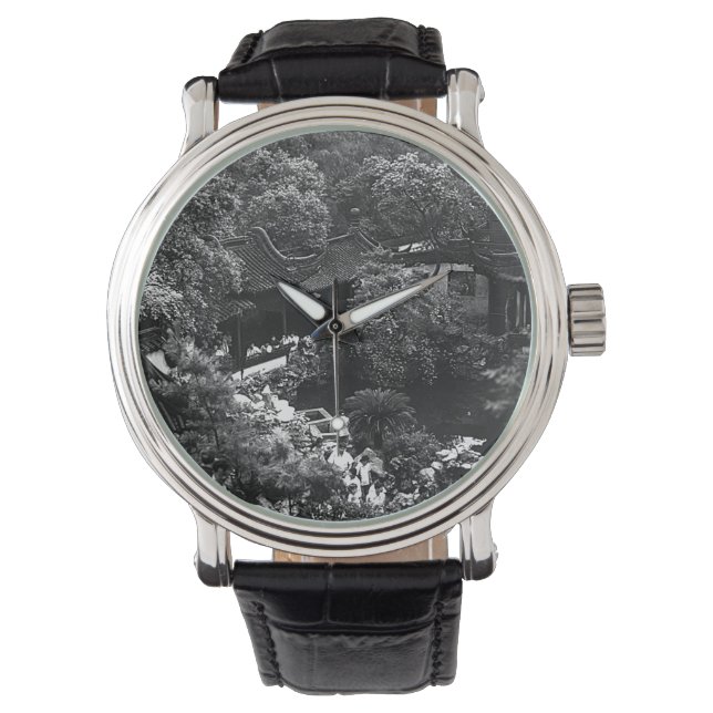 Relógio Turistas do jardim Shanghai Yuyuan, na China, Vint (Frente)