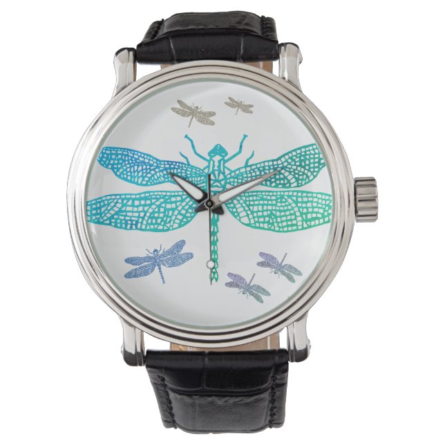 Relógio Turquoise Dragonfly Watch (Frente)