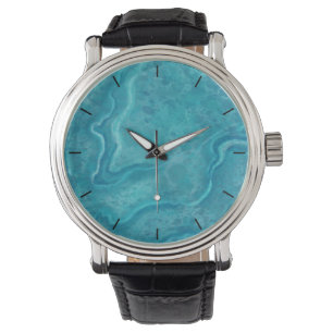 Relógio Turquoise Marble Impressão Watch