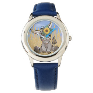 Relógio Ucrânia Sky Donkey com Girassóis