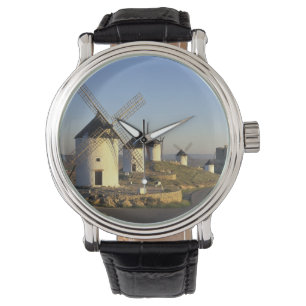 Relógio UE, Espanha, La Mancha, Consuegra. Moinhos de vent