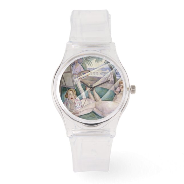 Relógio Um Dia de Verão (Mulheres Bonitas no Sol) (Frente)