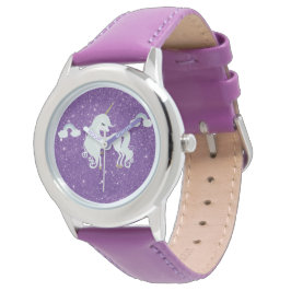Relógio Unicorn Purple Glitter eWatch