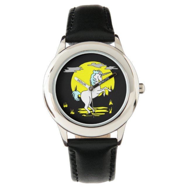 Relógio Unicórnio de Lua Completa (Frente)