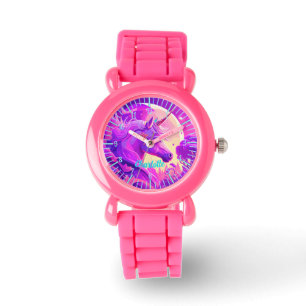 Relógio Unicórnio mágico sob o luar