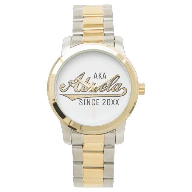 Relógio Unisex Oversize Two-Tone Watch Abuela (Frente)