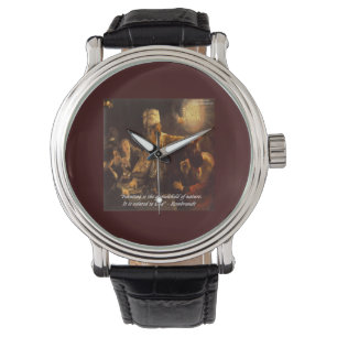 Relógio Unisex Rembrandt Nature Quote & Painting