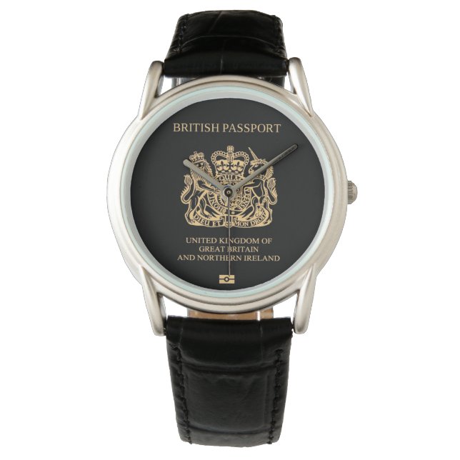 Relógio United Kingdom passport wristwatch (Frente)