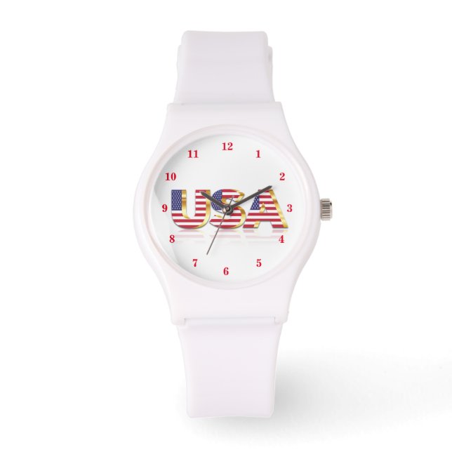 Relógio USA Flag Watch EUA United States of America (Frente)