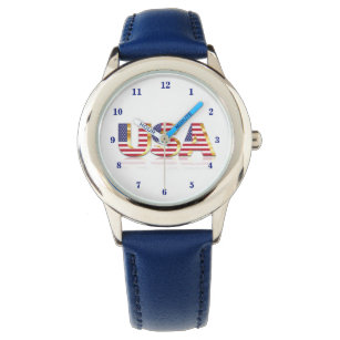 Relógio USA Flag Watch United States of America Patriotic