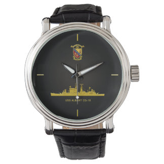 RELÓGIO USS ALBANY CG- 10 WRIST WATCH