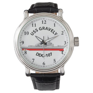 RELÓGIO USS GRAVEMENTE - DDG-107 - ARLEIGH BURKE WATCH