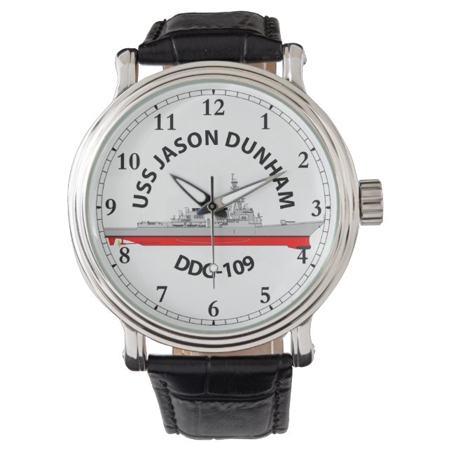 RELÓGIO USS JASON DUNHAM - DDG-109 - ARLEIGH BURKE WATCH (Frente)