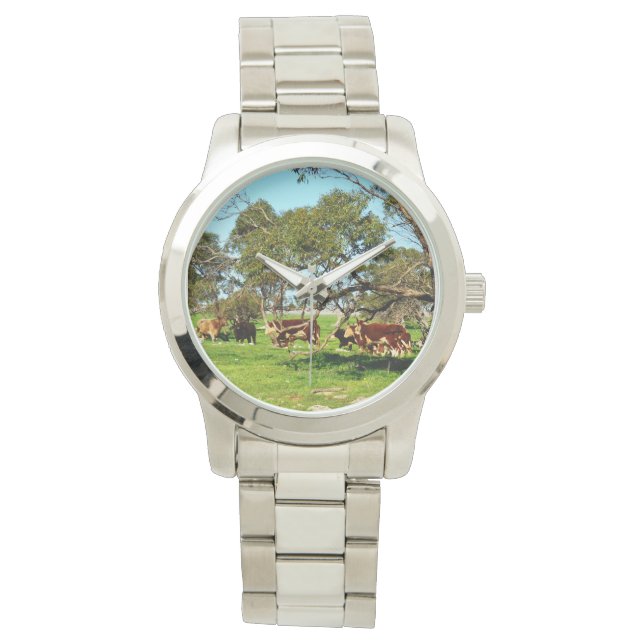 Relógio Vacas No Intervalo, (Frente)