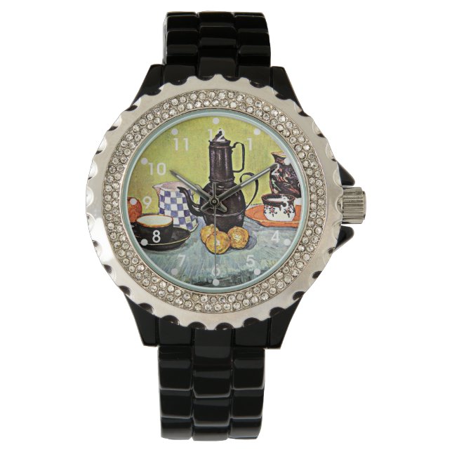 Relógio Van Gogh: A vida com o Blue Enamel Coffeepot (Frente)