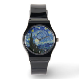 Relógio Van Gogh Starry Night Painting Elegant Men's Watch