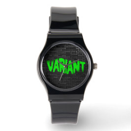 Relógio VARIANTE GRAFITE - Monitorização Verde Unisex Sili